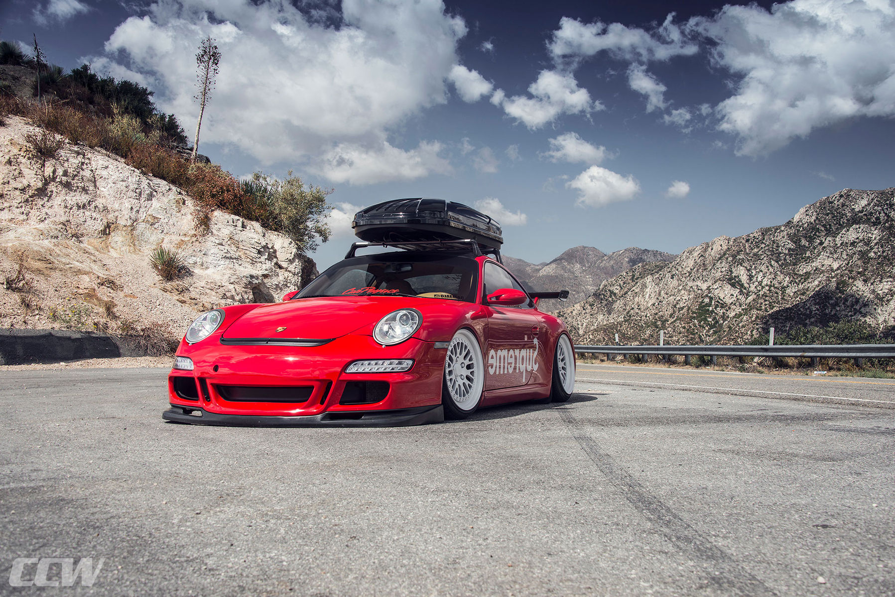 2013 Porsche 911 | Supreme Red Bagged Porsche 997 911 Carrera - CCW Classic 3 Piece Wheels