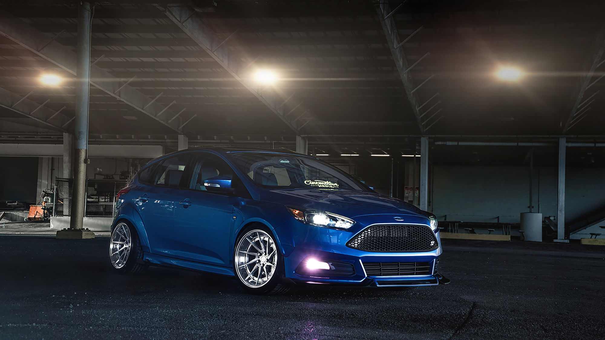 2016 Ford Focus ST | 2016 Ford Focus ST by Cinemotive Media - Night Shot #FordSEMA