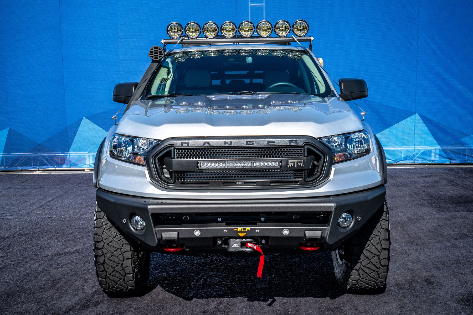 2019 Ford Ranger |  2019 Ford Ranger XLT Sport SuperCrew FX4  ‘Rambler’ By RTR  - front head on shot