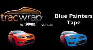 Tracwrap versus Blue Painters Tape