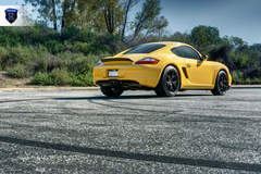 Yellow Porsche Boxster - Rear