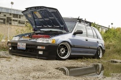 Ruff Racing R358's on '88 Honda Civic Wagon