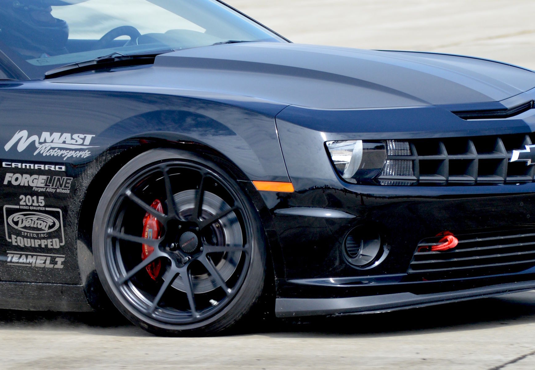2016 Chevrolet Camaro | Bryan Johnson Wins USCA GT Class at NOLA Motorsports Park with Camaro 1LE on Forgeline One Piece Forged Monoblock GA1R Open Lug Wheels