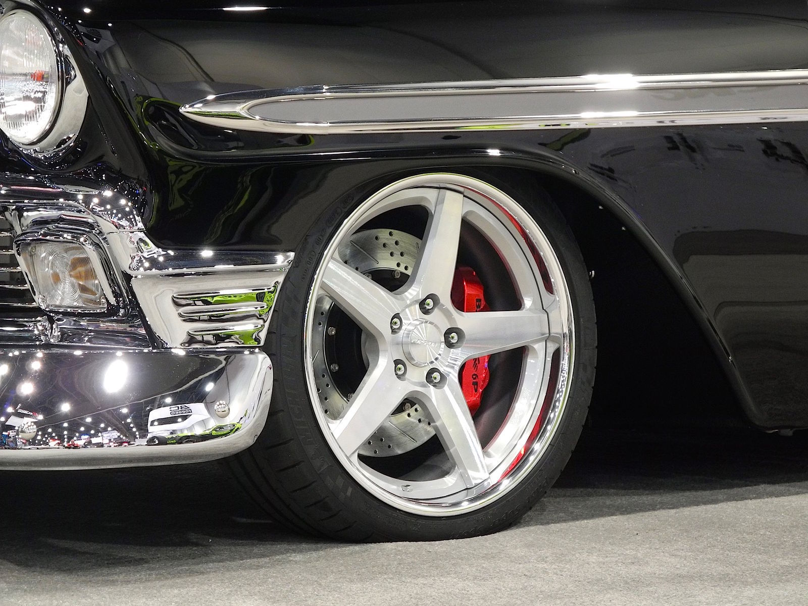 1956 Chevrolet Bel Air | Throwback Thursday to SEMA 2015 and the Chris Holstrom Concepts '56 Chevy Bel Air on Forgeline CF3C Wheels