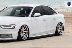 White Audi A4 - Lowered