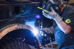 2020 Ford F-250 XLT SRW Crew Cab 4x4 “Baja Forged” By LGE-CTS Motorsports - welding fnder flare