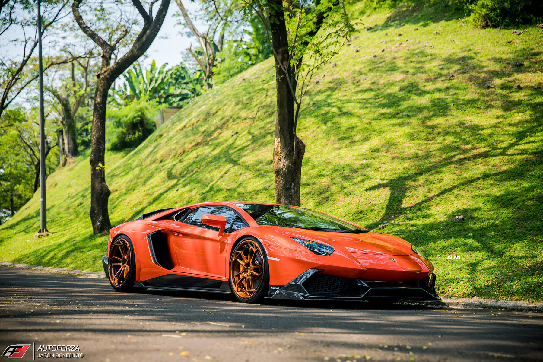 Lamborghini Aventador | Aracio Argos Orange Lamborghini Aventador LP700-4 - ADV.1 ADV5.3 Track Spec CS Series Wheels