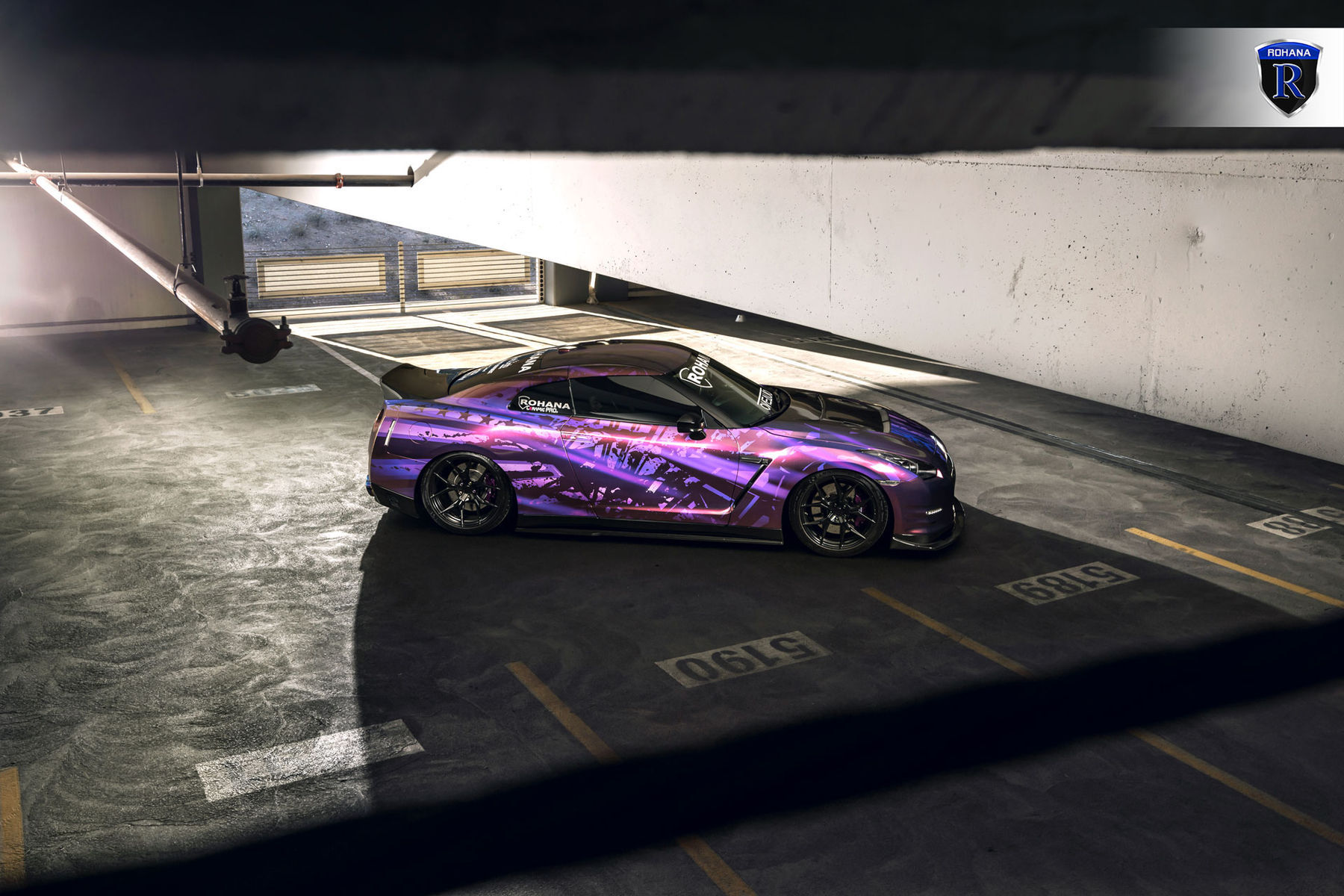 2016 Nissan GT-R | Wrapped Nissan GTR - Top Side View