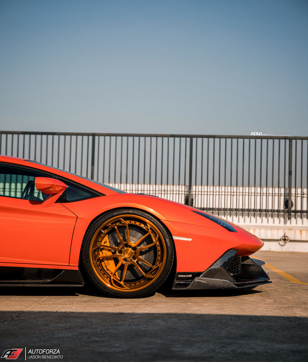 Lamborghini Aventador | Aracio Argos Orange Lamborghini Aventador LP700-4 - ADV.1 ADV5.3 Track Spec CS Series Wheels