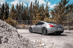 Nissan 370z on Velgen Wheels  VMB7 Matte Gunmetal