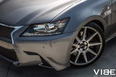 Lexus GS350 F-Sport rocking the 20" Zenetti Esquire wheels - Headlight Shot
