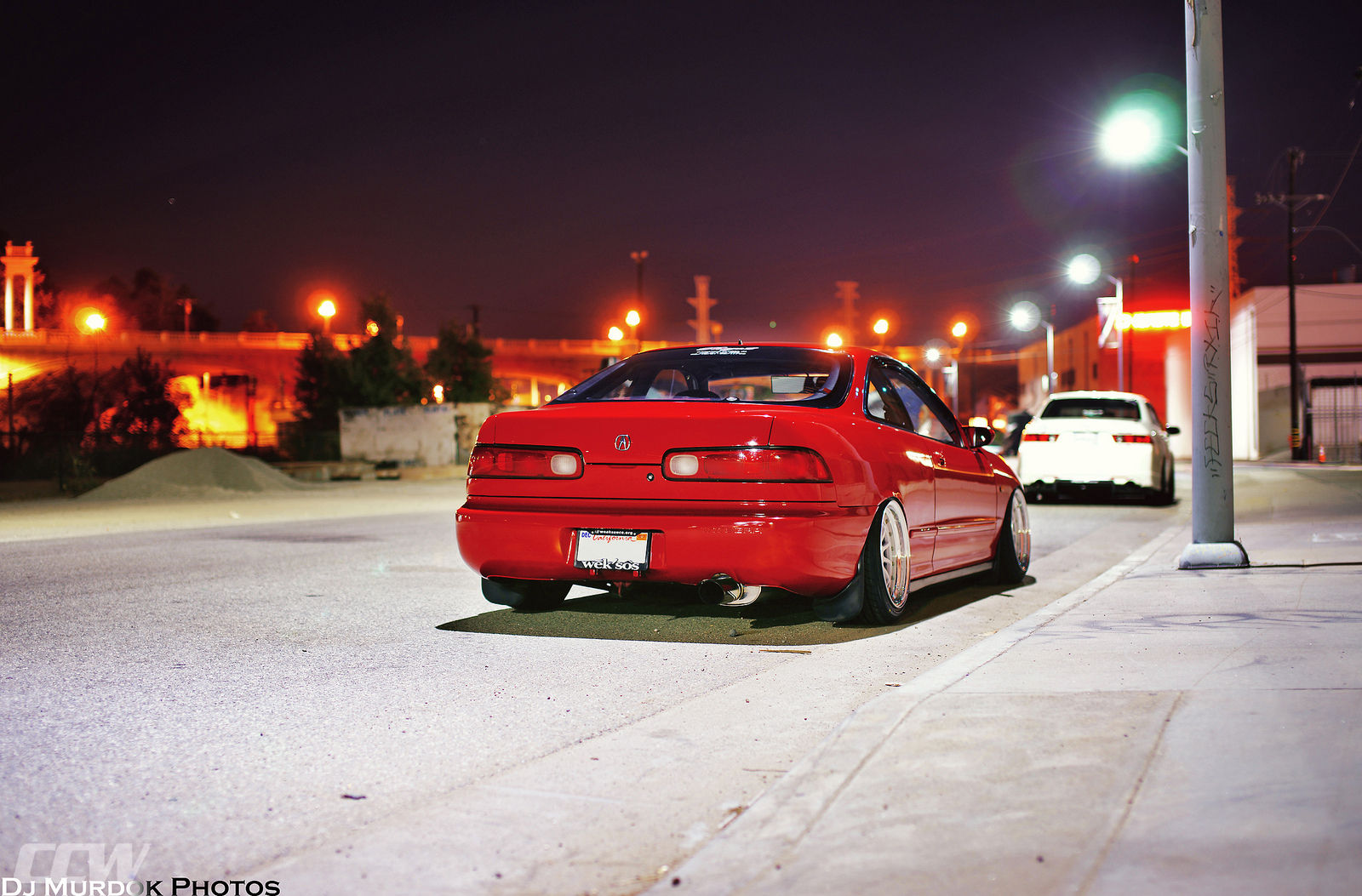 Acura Integra | Red Acura Integra - CCW D11L 3 Piece Forged Wheels