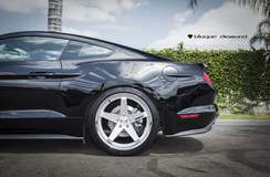 2016 Ford Mustang Ecoboost Fitted With 20 Inch BD-21’s in Silver With Chrome SS Lip