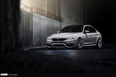 V810 Flow-Form Gunmetal 19" | 2014 BMW F80 M3 Alpine White