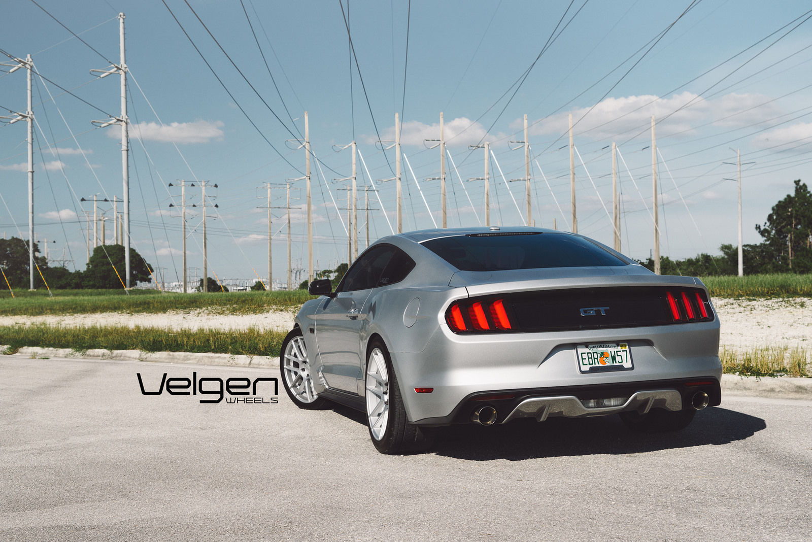 2015 Ford Mustang | 2015 Ingot Silver Mustang GT on Velgen Wheels VMB6