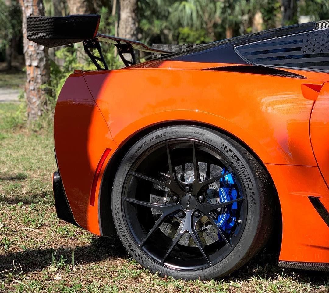 2019 Chevrolet Corvette ZR1 | Matt’s Orange C7 Corvette ZR1 on Forgeline One Piece Forged Monoblock VX1 Wheels