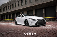 Bagged Lexus RC350 F-Sport on Velgen Wheels 