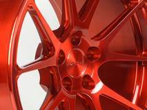 Forgeline One Piece Forged Monoblock GA1R in Transparent Red