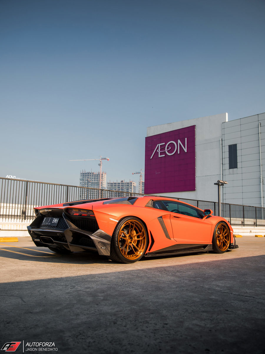 Lamborghini Aventador | Aracio Argos Orange Lamborghini Aventador LP700-4 - ADV.1 ADV5.3 Track Spec CS Series Wheels