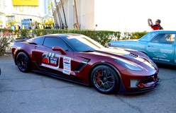 Eric Fleming's C7 Corvette Z06 on Forgeline One Piece Forged Monoblock GA1R Open Lug Wheels