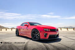 2013 Chevy Camaro Fitted With 22 Inch BD-21’s in Full Matte Black With Chrome SS Lip