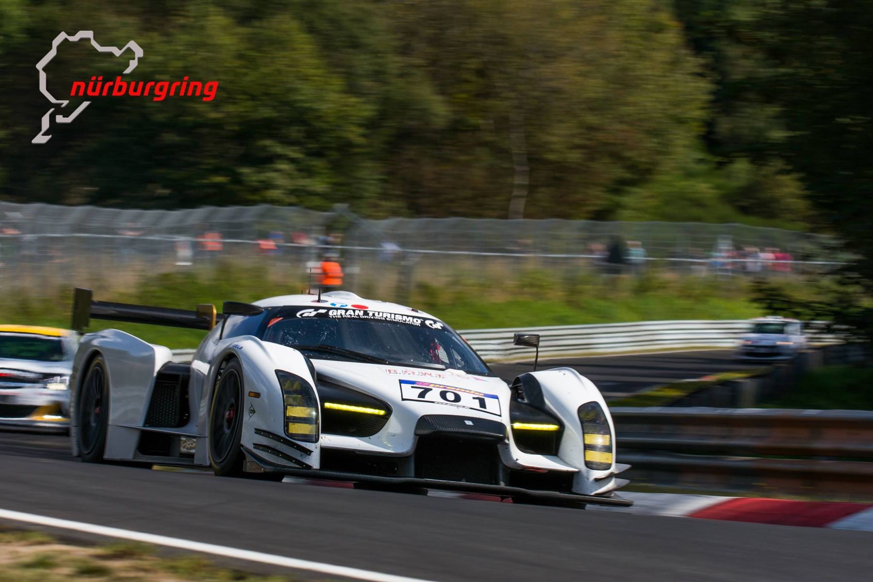 | Scuderia Cameron Glickenhaus SCG003 on Forgeline One Piece Forged Monoblock GTD1 Wheels 4th at Nurburgring VLN 8