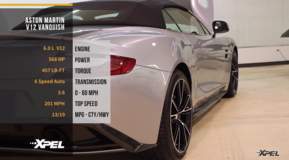 Aston Martin V12 Vanquish Clear Bra Protection Film