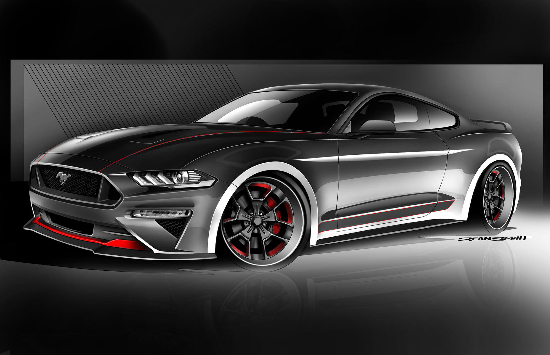 2019 Ford Mustang | 2019 Ford Mustang GT Fastback by CGS Motorsports - Rendering FordSEMA