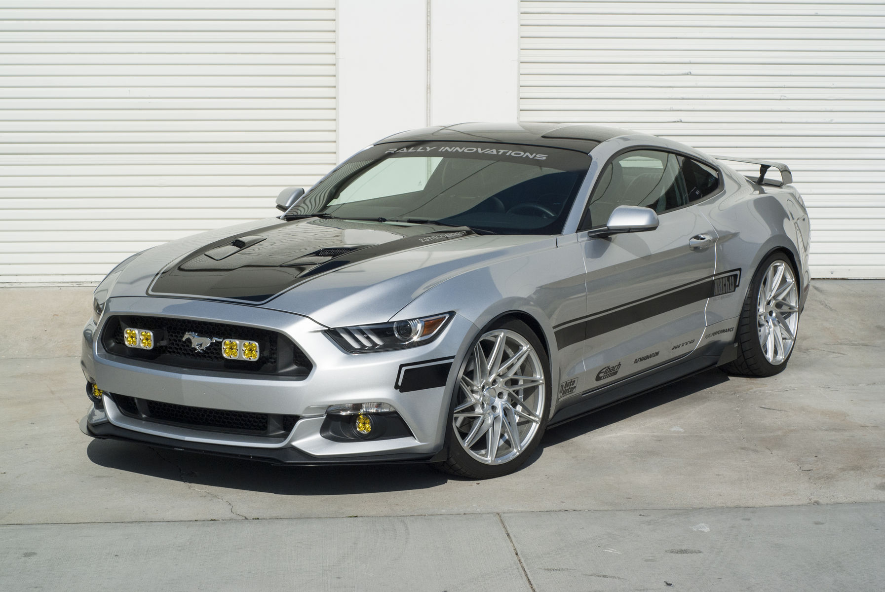 Ford Mustang | Front Shot with Light Conversion and Splitters