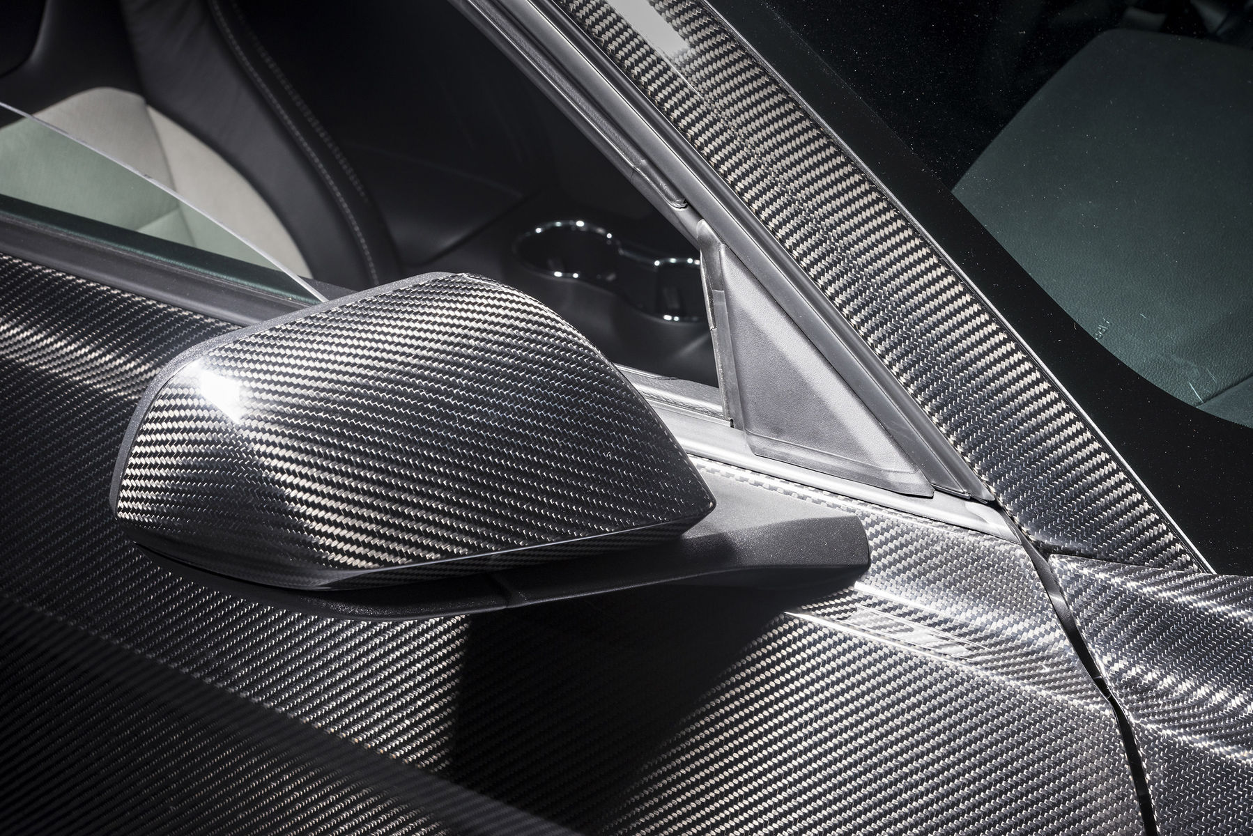 2017 Ford Mustang | 2017 Ford Mustang Fastback by SpeedKore Performance Group - Carbon Fiber Mirror and A-Pillar