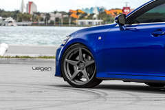 Lexus GS350 F-Sport on Velgen Wheels Classic5 Matte Gunmetal  20x9 & 20x10.5