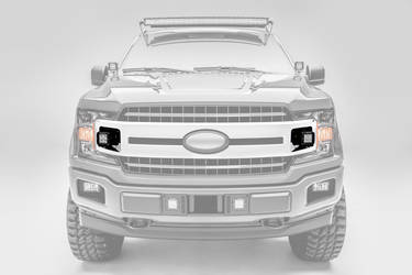 ZROADZ Z415751-KIT OEM GRILLE MOUNTING KIT BLACK 2018-2019 FORD F-150 XLT INCLUDES TWO 3 INCH LED LIGHT PODS