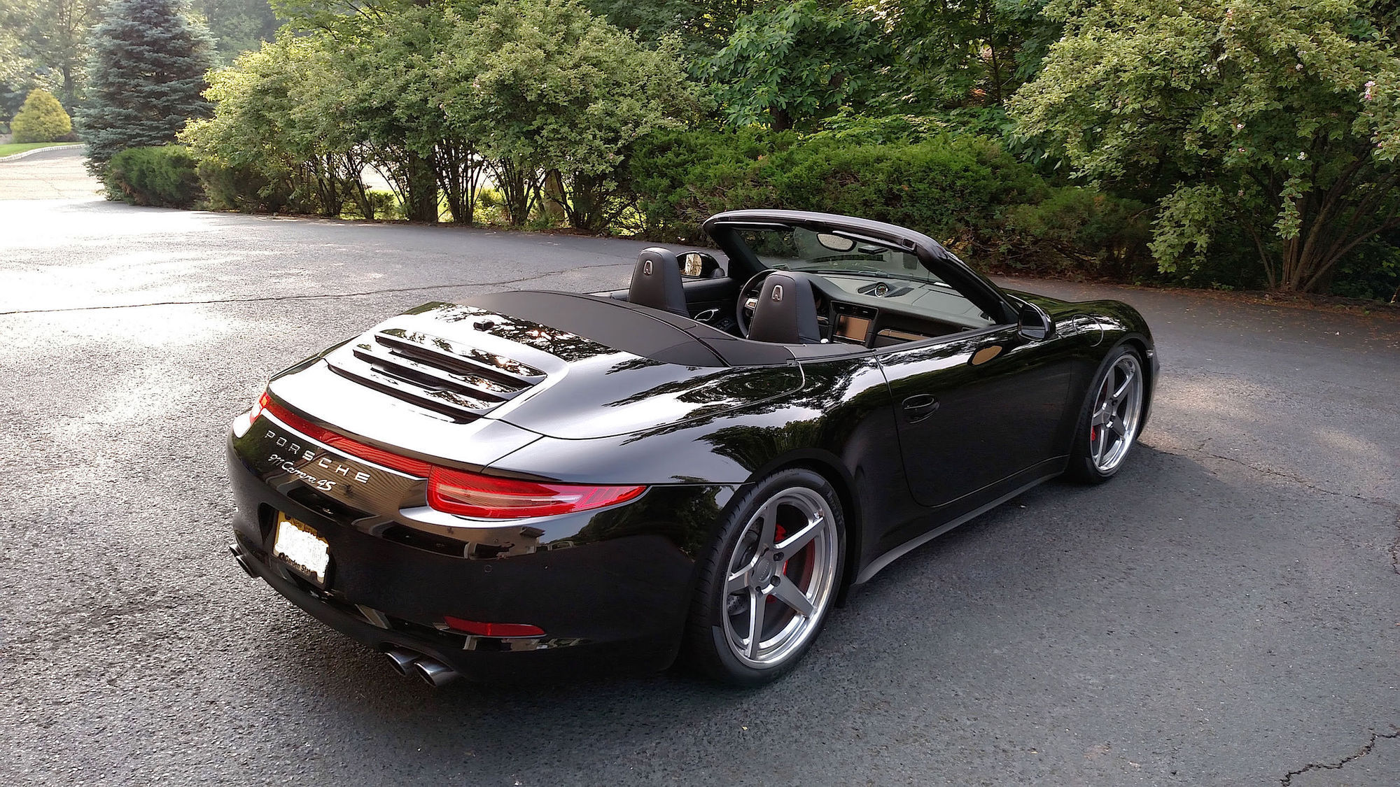 2015 Porsche 911 | 991 Porsche Carrera 911 4S Cabriolet on Forgeline CF3C-SL Wheels - Rear Angled Shot