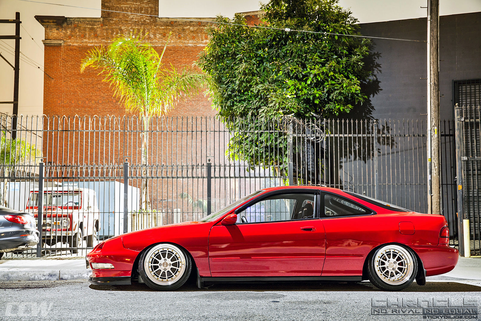 Acura Integra | Red Acura Integra - CCW D11L 3 Piece Forged Wheels