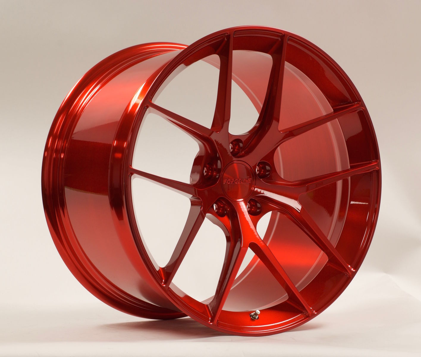 | Forgeline One Piece Forged Monoblock VX1 in Transparent Red