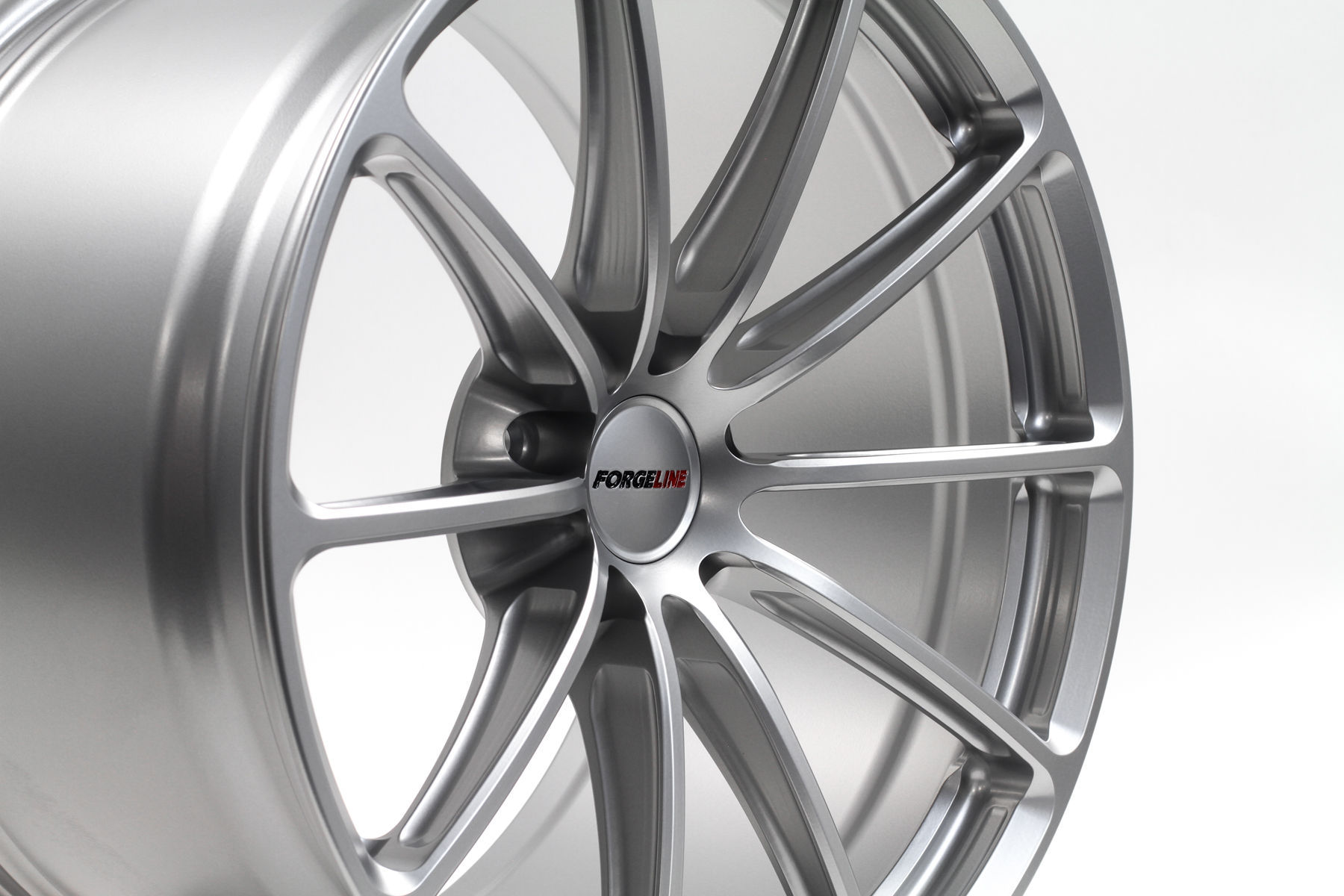 | Forgeline One Piece Forged Monoblock GT1 5-Lug in Satin Hyper Silver