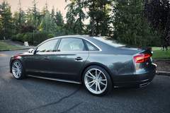 H&R 2016 Audi A8L - Driver's Side