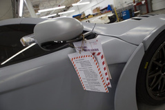 McLaren 12C GT3 fresh off the truck