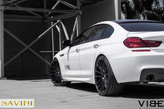 BMW Gran Coupe on 22" Savini Wheels - Side Wheel Shot