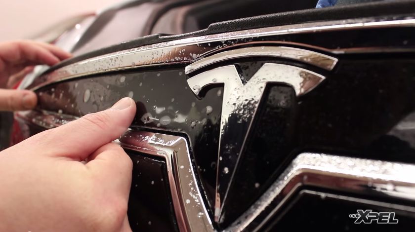 2013 Tesla Model S | 2013 Tesla Model S gets paint protection film clear bra