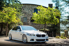 2015 BMW 5 Series Fitted With 20 Inch BD-3’s in Silver With Polished Face