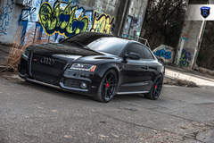 Black Audi S5 - Front Stance Shot