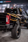 2017 Ford F250 Super Duty 4x4 Lariat Crew Cab “Shockzilla” by Fabtech - rear quarter shot on site at SEMA '16 #FordSEMA
