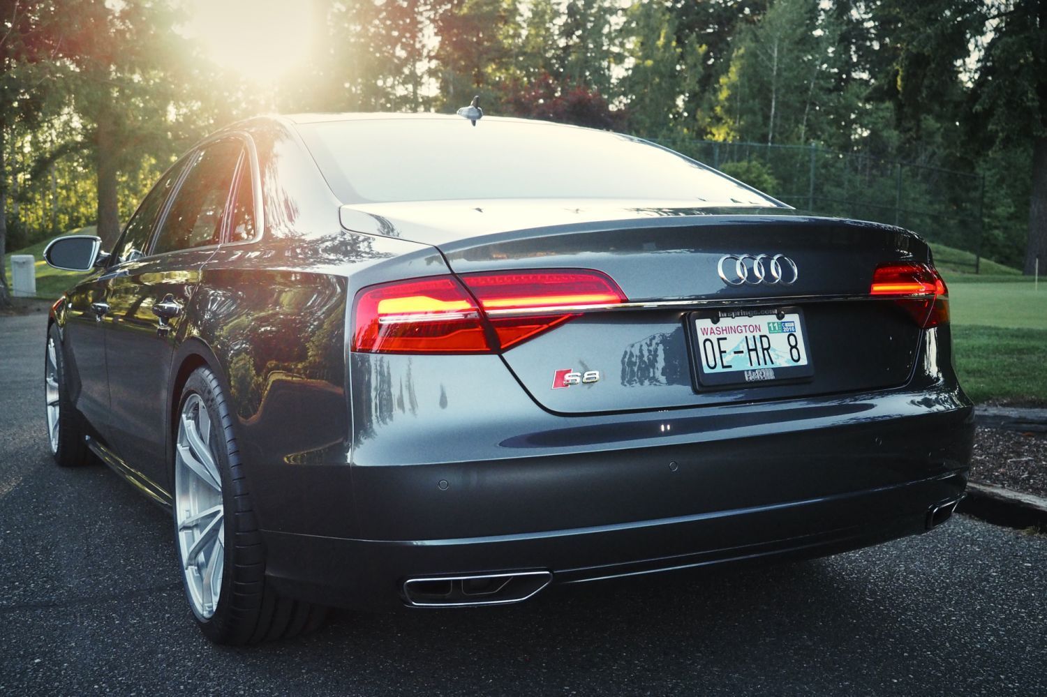 2016 Audi A8 | H&R 2016 Audi A8L - Rear
