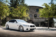 2015 BMW 5 Series Fitted With 20 Inch BD-3’s in Silver With Polished Face