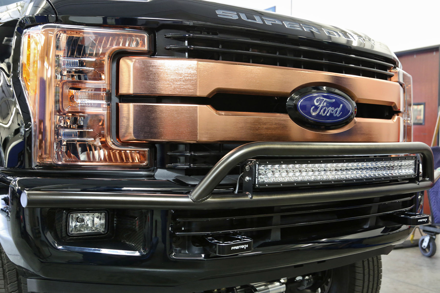 2017 Ford F-250 | 2017 Ford F250 Super Duty 4x4 Lariat Crew Cab “Shockzilla” by Fabtech - Bronze Front Fascia