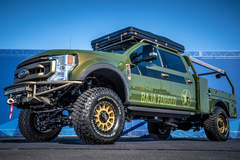 2020 Ford F-250 XLT SRW Crew Cab 4x4 “Baja Forged” By LGE-CTS Motorsports - Low front 3/4