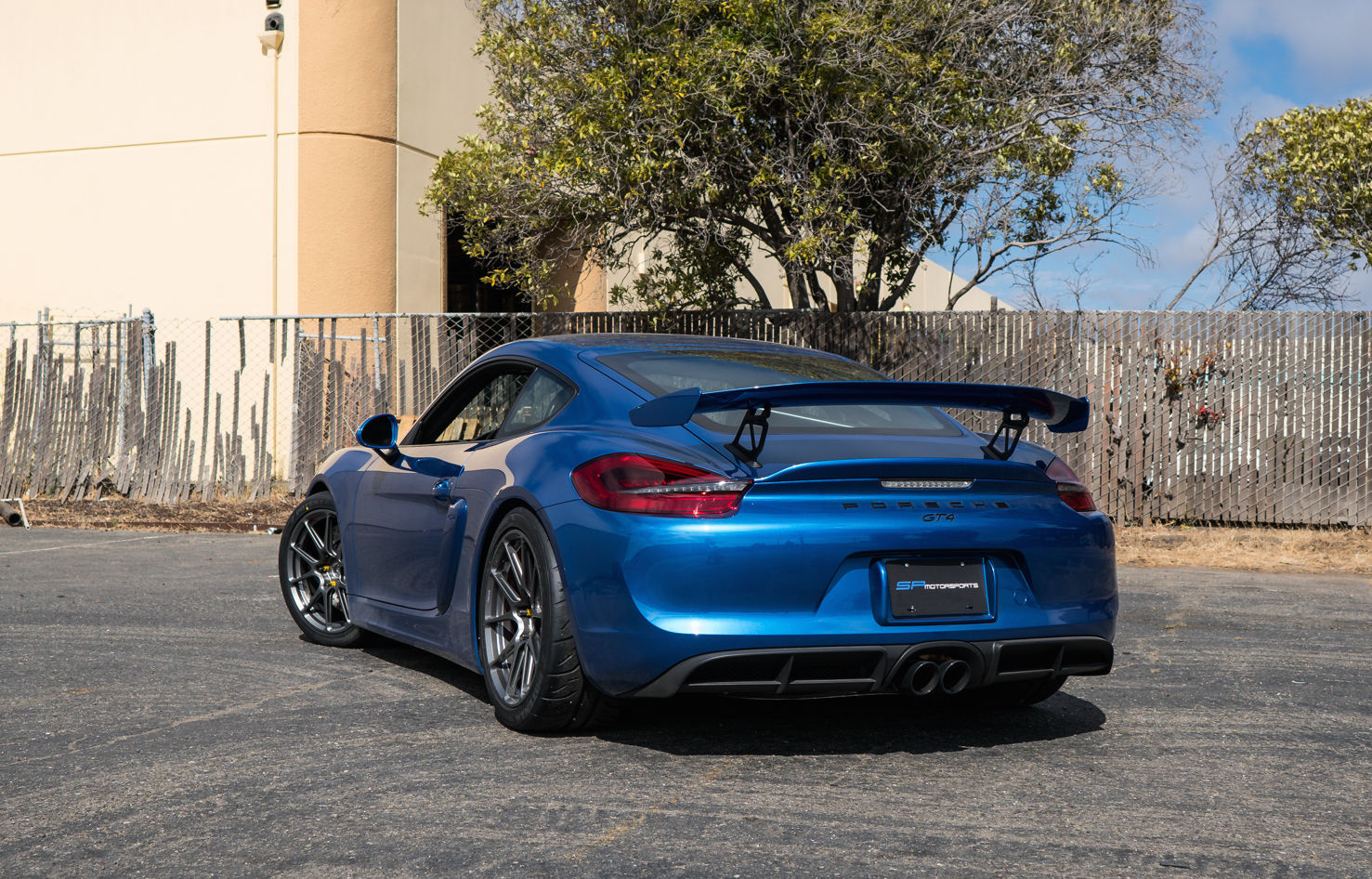2016 Porsche Cayman | Sapphire Blue Porsche Cayman GT4 by SP Motorsports on Forgeline One Piece Forged Monoblock GS1R Wheels