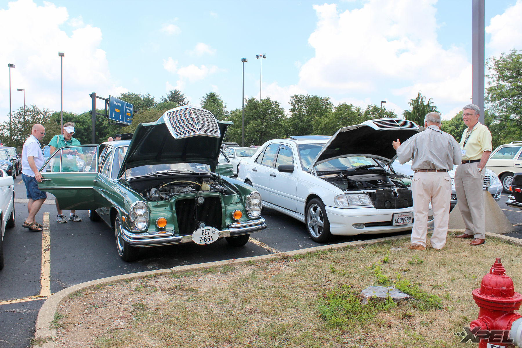 Mercedes-Benz | Hoods popped after driving to let them cool