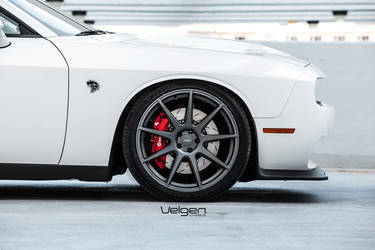 2016 Dodge Challenger | Dodge Challenger Hellcat on Velgen Wheels VMB9 Matte Gunmetal 22x9 & 22x10.5